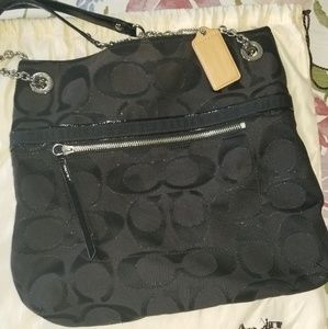 Coach "Poppy" chain handbag